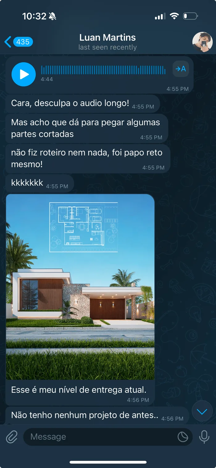 Print de depoimento de um aluno do Revit do Zero ao Expert