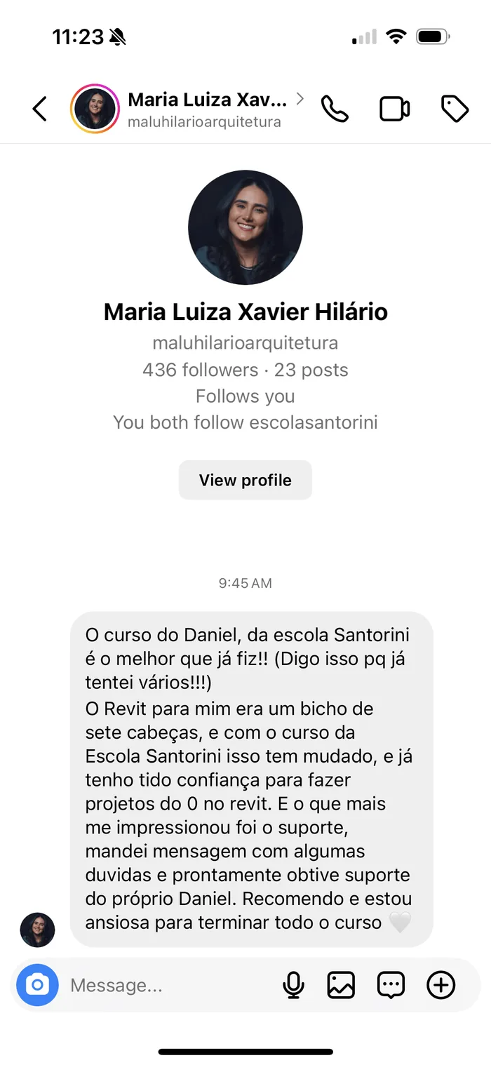 Depoimento de Malu