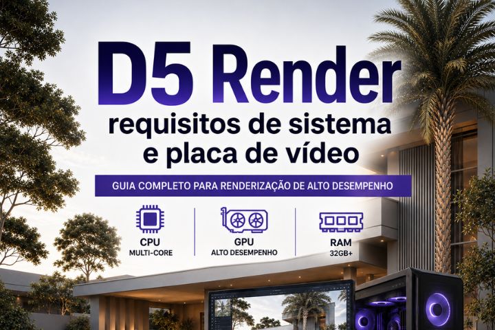 Requisitos de hardware e placa de vídeo para D5 Render