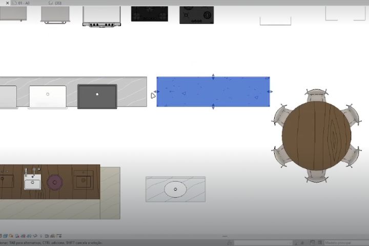 Famílias Revit organizadas e prontas para uso no Template Santorini.