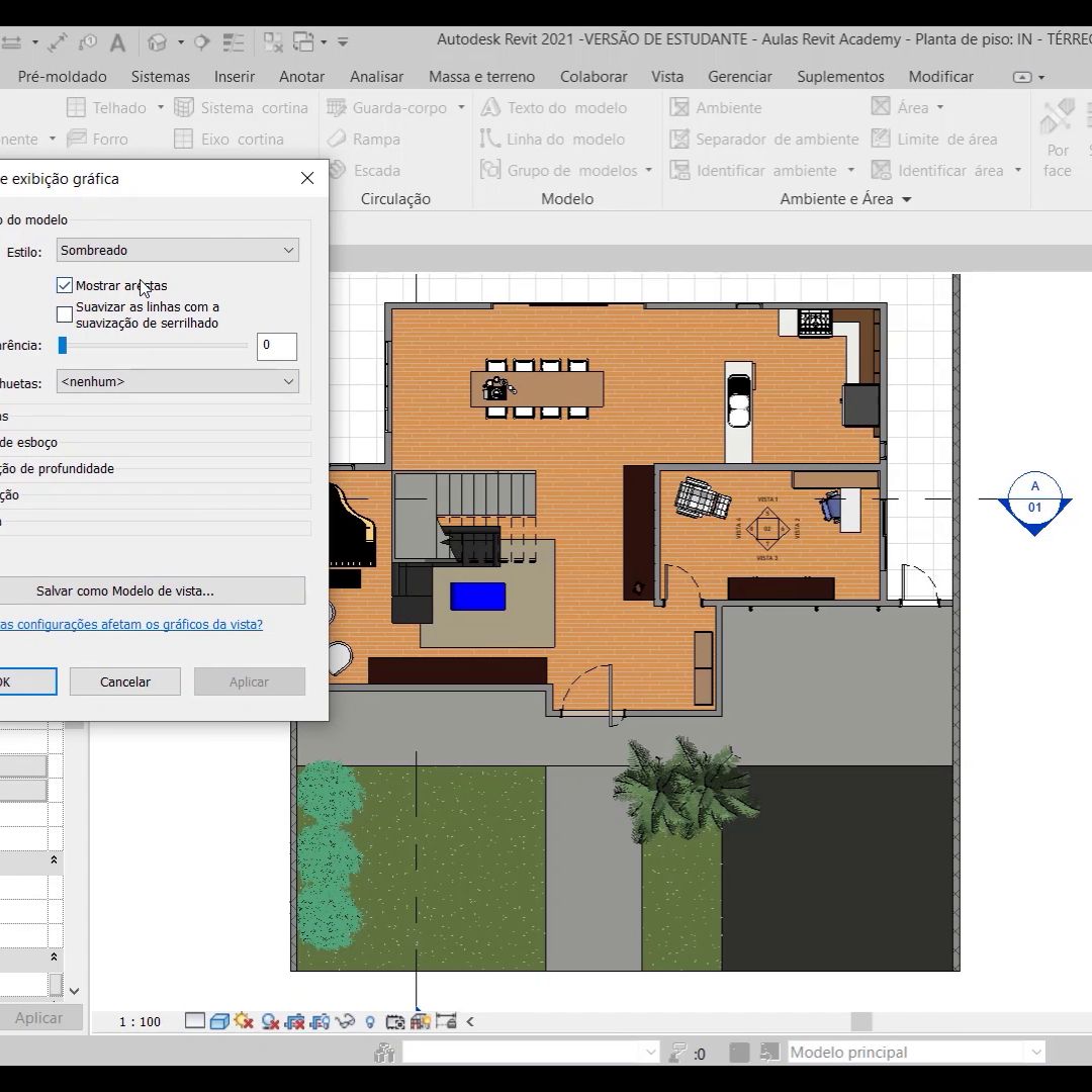 Planta de piso no Revit — aulas gratuitas