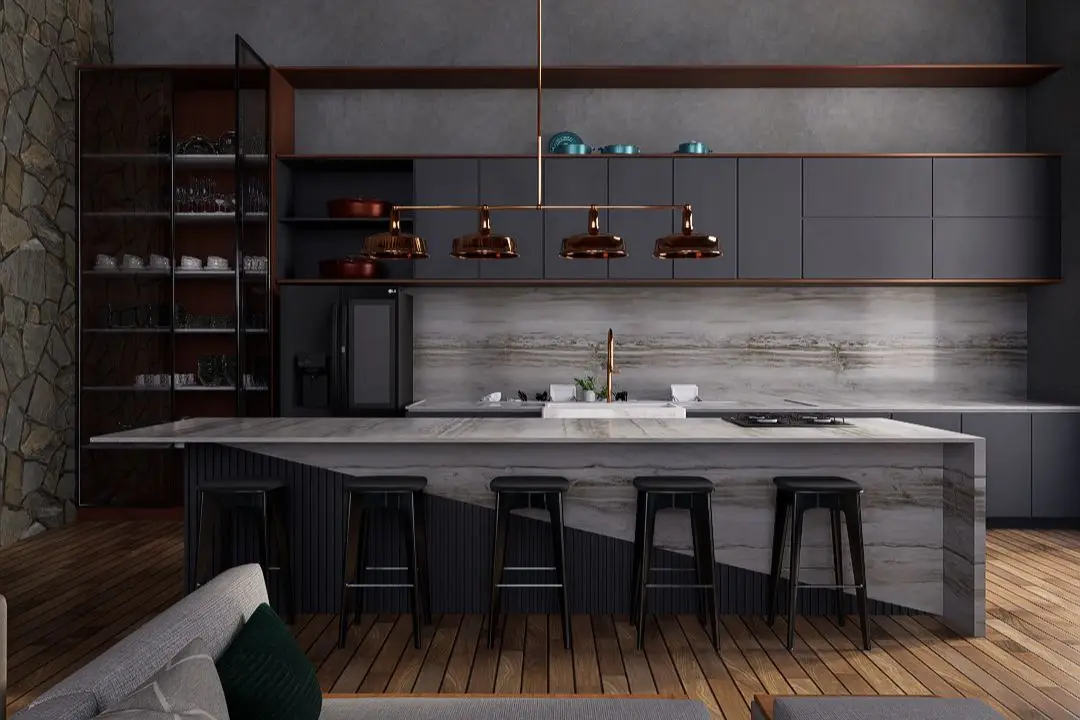 Render noturno de interior com atmosfera construída no D5 Render